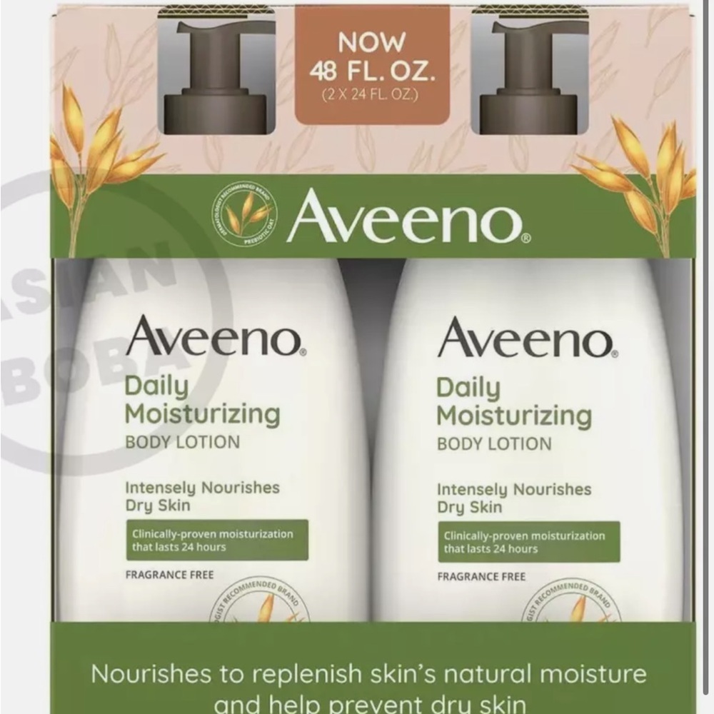 Aveeno Daily Moisturizing Body Lotion  2x24oz/ New With NO Box